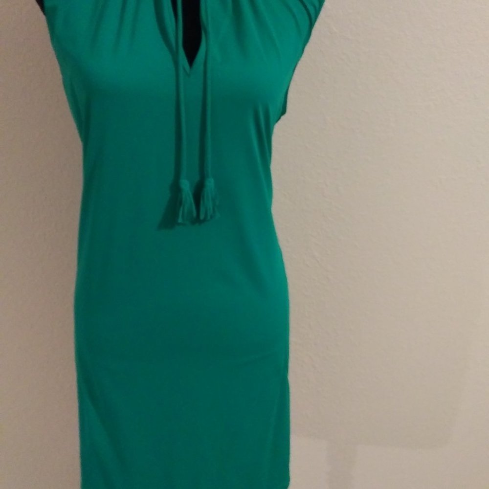 Woman Green  Stretchy   Dress